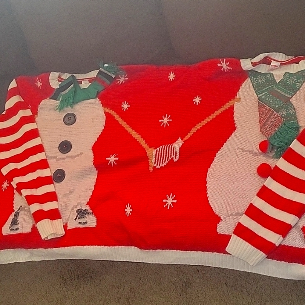 2 person ugly Christmas sweater New
